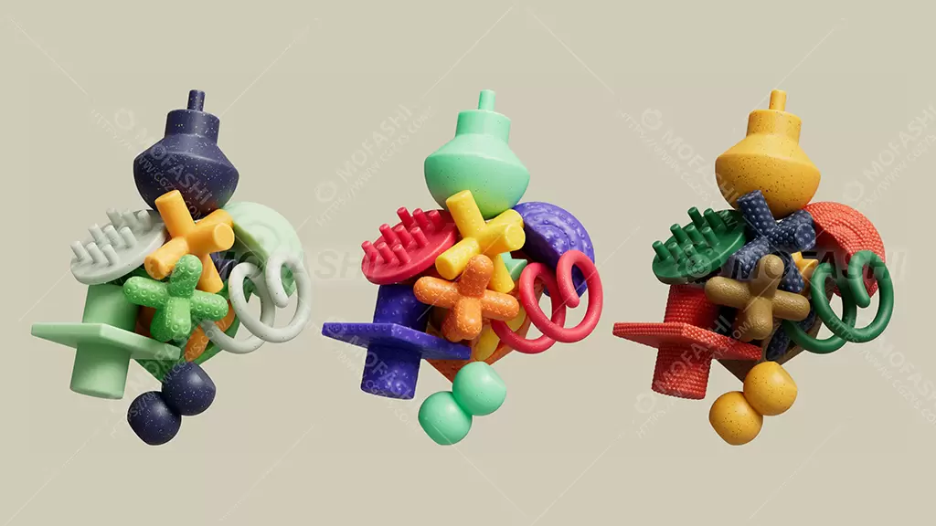 魔法狮-50种GSG彩色塑料贴图和预设Material Colorful plastic
