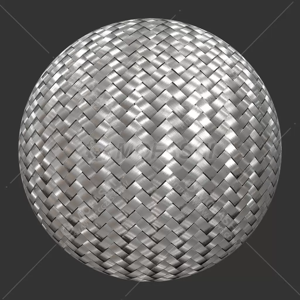魔法狮-金属贴图-MetalStainlessSteelBraided001