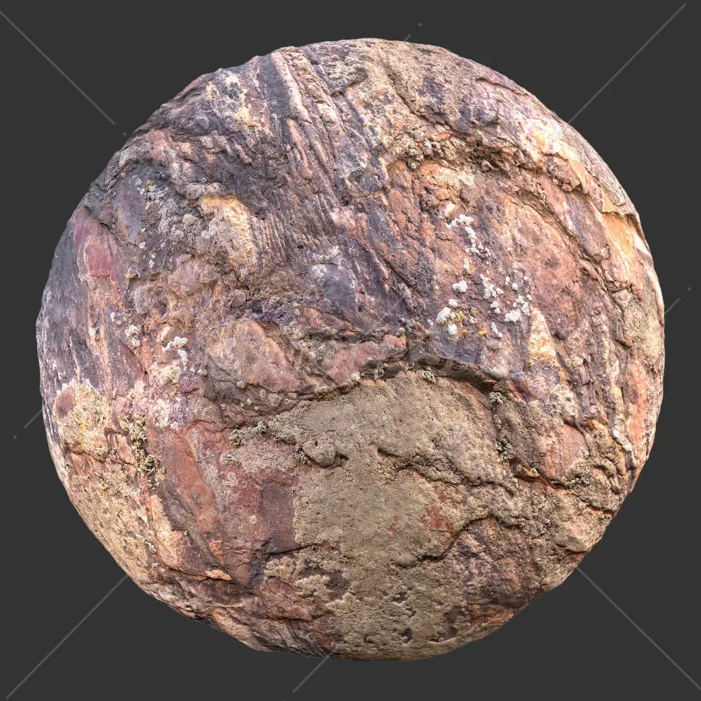 魔法狮-岩石贴图-RockBrown002